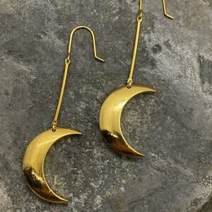 NEW Simple Nights Crescent Moon Dangle Earrings